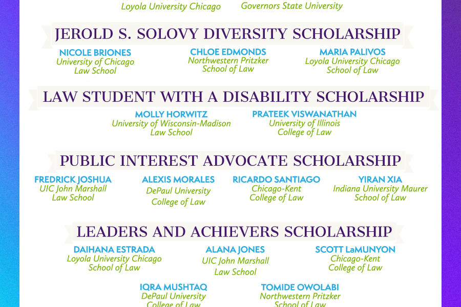 The Diversity Scholarship Foundation is pleased to announce the 2020 Scholarship Recipients! Please join us and support these students' achievements at the Unity Gala on December 8th! Tickets, sponsorship packages, and advertisement opportunities are available at https://diversitychicago.org/unity-dinner/. Please contact dsfchicago@gmail.com with any inquiries about sponsorships, tickets, or how you can promote diversity in the law through the Foundation's programs. The Diversity Scholarship Foundation is a registered 501(c)(3) non-profit organization. All donations are tax deductible, in full or in part, according to the laws of the Internal Revenue Service. #diversityscholarshipfoundation